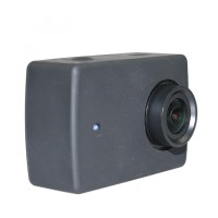 Jual Action Camera Silicone Case + Lens Cover for Xiaomi Yi 2 4K (HITAM) Murah