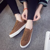 Jual Sepatu Kets Wanita/Pria | Sepatu Kuliah Kode DS 01 Cokelat Murah