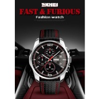 Jual Jam Tangan Kulit Pria SKMEI Casual Men Leather Strap 30 Diskon Murah