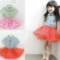 Jual L2835 baju sale dress kemeja tutu polka pakaia KODE PL2835 Murah