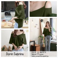 Jual Sabrina Jumbo Blouse Big Size Baju Atasan Wanita XL - Dorin Blouse Murah