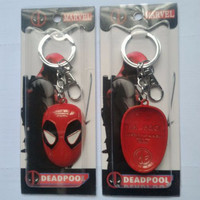 Jual Z HARGA PROMO Keychain Gantungan Kunci MARVEL Deadpool Face Avenger Murah