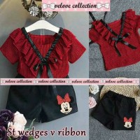 Jual 01 wedges v ribbon kids set Murah