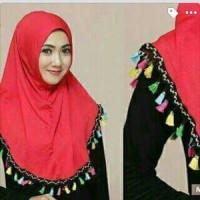 Jual Jilbab instan tassel Murah