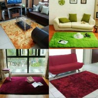karpet bulu rasfur ukuran 100x150 tebal keseluruhan 4cm