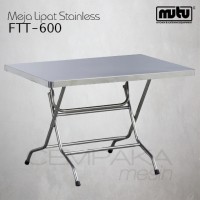 Meja Santai & Makan Apartement Meja Lipat Stainless Steel Mutu FTT-600