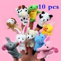 Jual Set boneka jari hewan binatang mainan / Animal Finger Puppet Murah