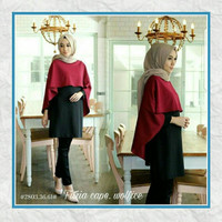 Jual Baju Muslim Wanita / Atasan / Blouse / Fitria Cape Grosir Murah Kekini Murah
