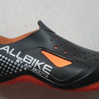 Jual MURAH Sepatu AllBike Hitam ORANGE Sepatu Boots Biker Sepeda ALL BIKE Murah
