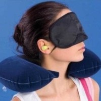 Jual Travel Pillow Bantal Leher Penutup Mata Telinga barang unik china rese Murah
