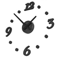 Jual Jam Dinding Modern 3D Frameless Large Wall Clock DIY Dekorasi Dindin Murah