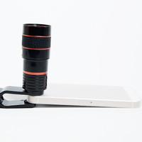 Jual DISKON lensa clip tele / telescope / 8x zoom jepit universal untuk hp Murah