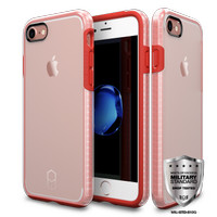 Jual PATCHWORKS Level Hardcase for iPhone 7 Casing Cover - Clear / Red Murah