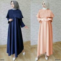 Jual Baju Muslim Dwina Cape Gamis Dress Busana Muslim Murah