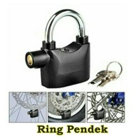 Jual kunci gembok cakram Ban motor gembok Alarm padlock getar Ring Pendek Murah