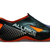 Jual MURAH Sepatu Motor Biker ALL BIKE Orange Karet ALLBIKE Hitam Orange A Murah