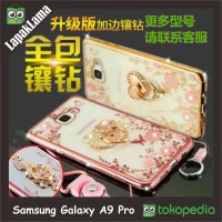 Jual Case Flower Swarovski Diamond iRing Samsung Galaxy A9 Pro 2016 Casing Murah
