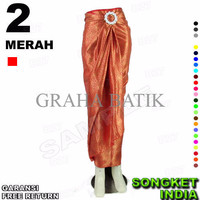 Jual Diskon Rok LILIT INSTAN Bahan Songket B115 Include Ring Belt Paling Mu Murah