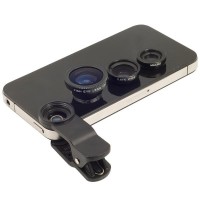 Jual Universal Clip Lens 3 in 1 (Macro, Wide, Fish Eye) Murah