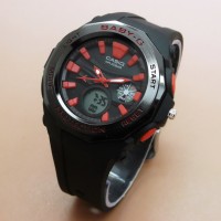 Jual Jam Tangan Wanita Casio Baby-G BGA-220 #5 Black List Red Murah