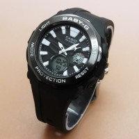 Jual Jam Tangan Wanita Casio Baby-G BGA-220 #9 Black List White Murah
