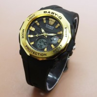 Jual Jam Tangan Wanita Casio Baby-G BGA-220 #11 Black Gold Murah