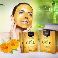 Jual AQ7655 HANASUI GOLD PEEL OFF MASK MASKER HANASU KODE X7655 Murah