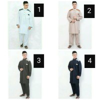 Set Gamis Pakaian Muslim Pria Setelan Baju Celana Cowok Laki Cordova