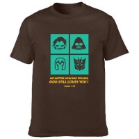 Jual Kaos t-shirt rohani lengan pendek katun premium + sablon (EL-STILL-01) Murah