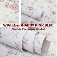 Jual Wallpaper Sticker Motif Shabby Pink Ulir Murah