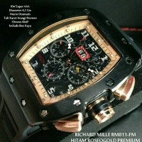 Jual JAM TANGAN MEWAH RICHARD MILLE RM 11 FULL BLACK Murah