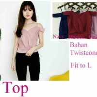 Jual v top hd || atasan sabrina || tank top || pakaian wanita Murah