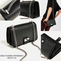 Jual Zara Studded Crossbody / Sling Bag / Tas Selempang Wanita / Tas Murah Murah