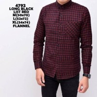 Jual Kemeja Flanel Pria Panjang Kerja Kantor Levis Slimfit / Baju Cowok Murah