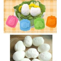 Jual Cartoon Rabbit and Bear Egg Rice Cake Mold / Cetakan Te Diskon Murah