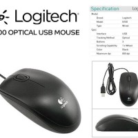 Jual Mouse Optic Logitech USB - B100 Diskon Murah