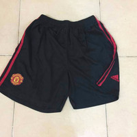 Jual CELANA BOLA MANCHESTER UNITED MU HOME HITAM 2017/2018 GRADE ORI Murah