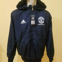 Jual JAKET PARASUT WATERPROOF BULAK BALIK MANCHESTER UNITED NAVY GRADE ORI Murah