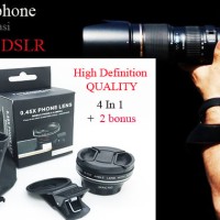 Jual Lensa High Definition 0,45 Super Wide Angle+ Macro Tech - Hitam Murah