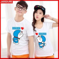 Jual baju couple pasangan murah jaket sweater hoodie cp TSHIRT DORAEMON Murah