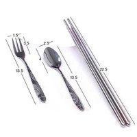 Jual Promo ! Set Sendok Garpu Sumpit dan Kotak Peralatan / Alat Makan Anak Murah