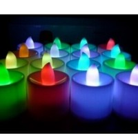 Jual Lampu Lilin elektrik LED tanpa api mini menyala warna natal Murah