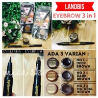 Jual LANDBIS EYEBROW GEL 3 in1 with eyeliner + BRUSH Murah