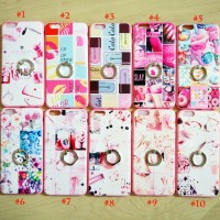 iPhone 6 Plus Soft Pink Lips Kiss Pattern With iRing Luxury Case