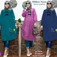 Jual BEST SELLER 65174 ribbon tunic/baju tunik murah/atasan muslim wanita m Murah