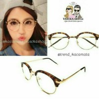 Jual PROMO-Kacamata round glasses kc 113 leopard cokelat Murah
