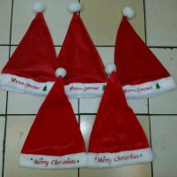 Jual Kualitas Unggulan Topi Santa / Topi Natal Grosir Murah