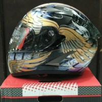 Jual helm fullface Kyt Vendetta angel Red Black Gold Murah