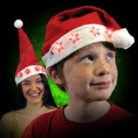 Jual topi santa nyala led natal chritmas light star (PC) Murah