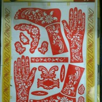 Jual Stiker Cetakan Henna Tangan Kaki Original Harga Murah Murah